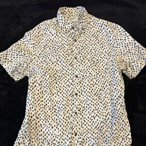 Old Navy Patterned Short Sleeve Button Down